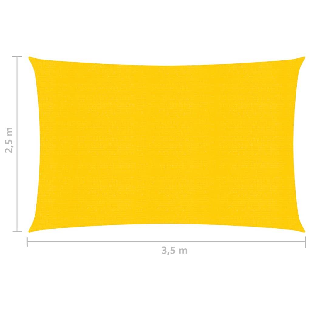 Helloshop26 - Voile d'ombrage 160 g/m² jaune 2,5 x 3,5 m PEHD - Imagen 6
