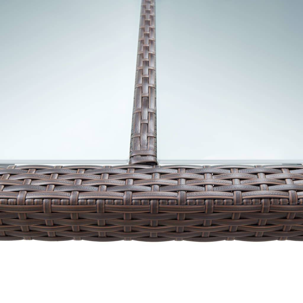 ComfortXL - Grande Table à Manger de Jardin Ovale en Résine Tressée Marron pour 8-10 Personnes, 200x150 cm – ComfortXL Outdoor Living - Image 4