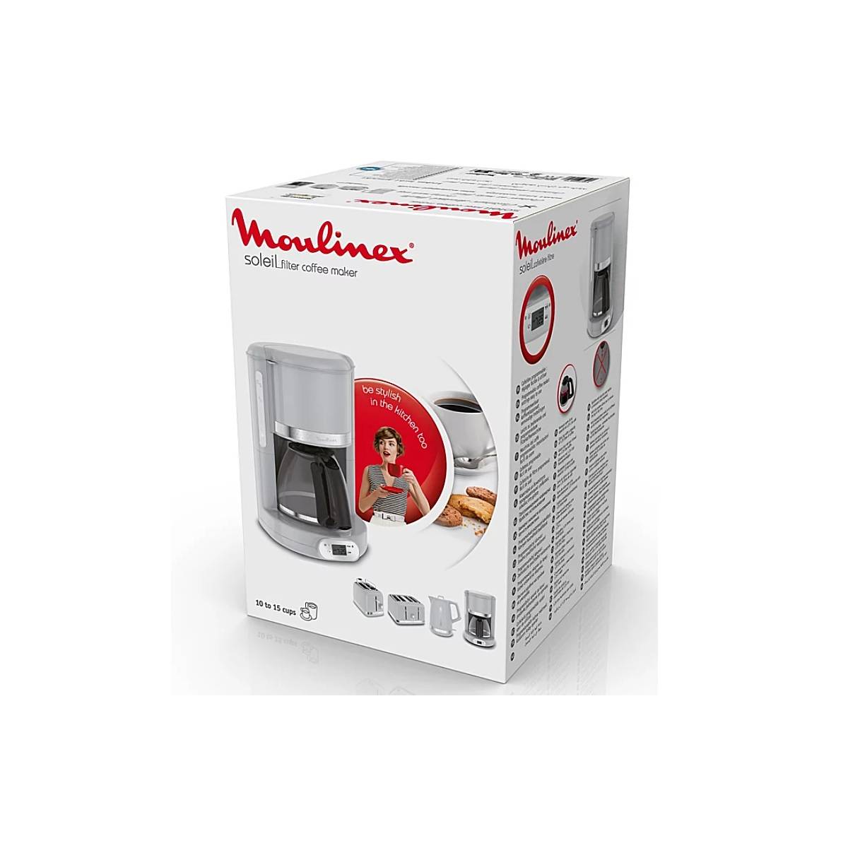 Moulinex - Cafetière filtre programmable 15 tasses 1000w gris FG380E10 Moulinex - Image 5