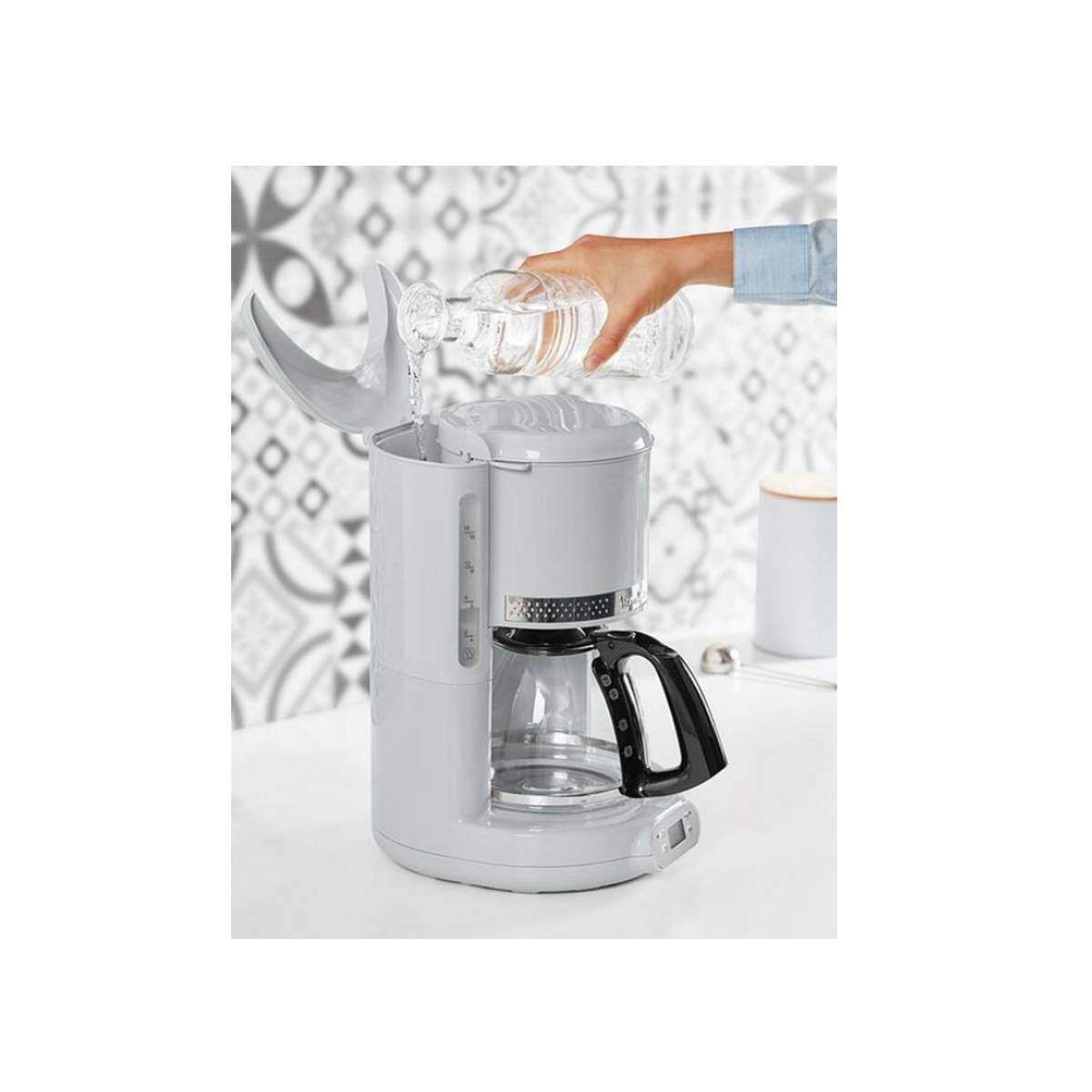 Moulinex - Cafetière filtre programmable 15 tasses 1000w gris FG380E10 Moulinex - Image 4