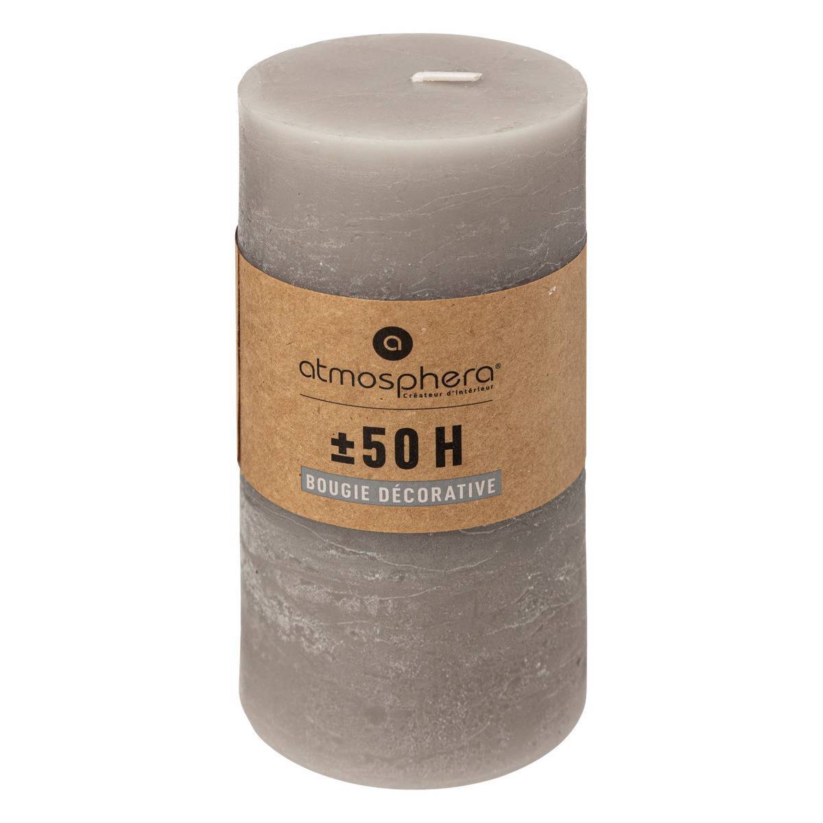 Atmosphera - Bougie rustique gris 445g - Atmosphera Créateur d'intérieur - Image 3
