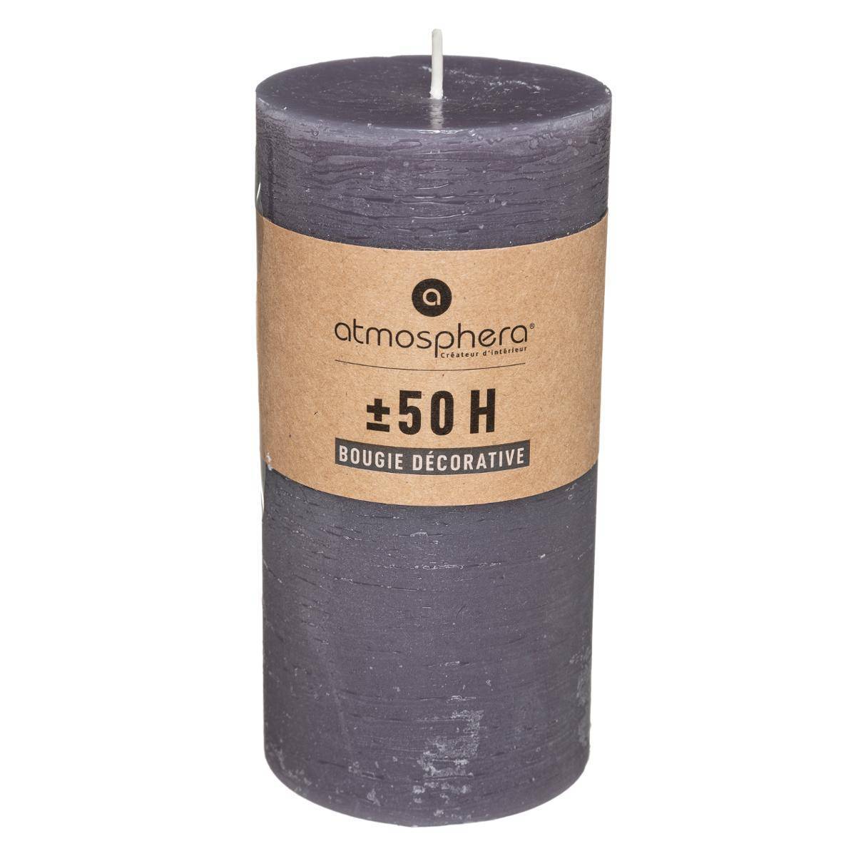 Atmosphera - Bougie rustique gris 445g - Atmosphera Créateur d'intérieur - Image 2