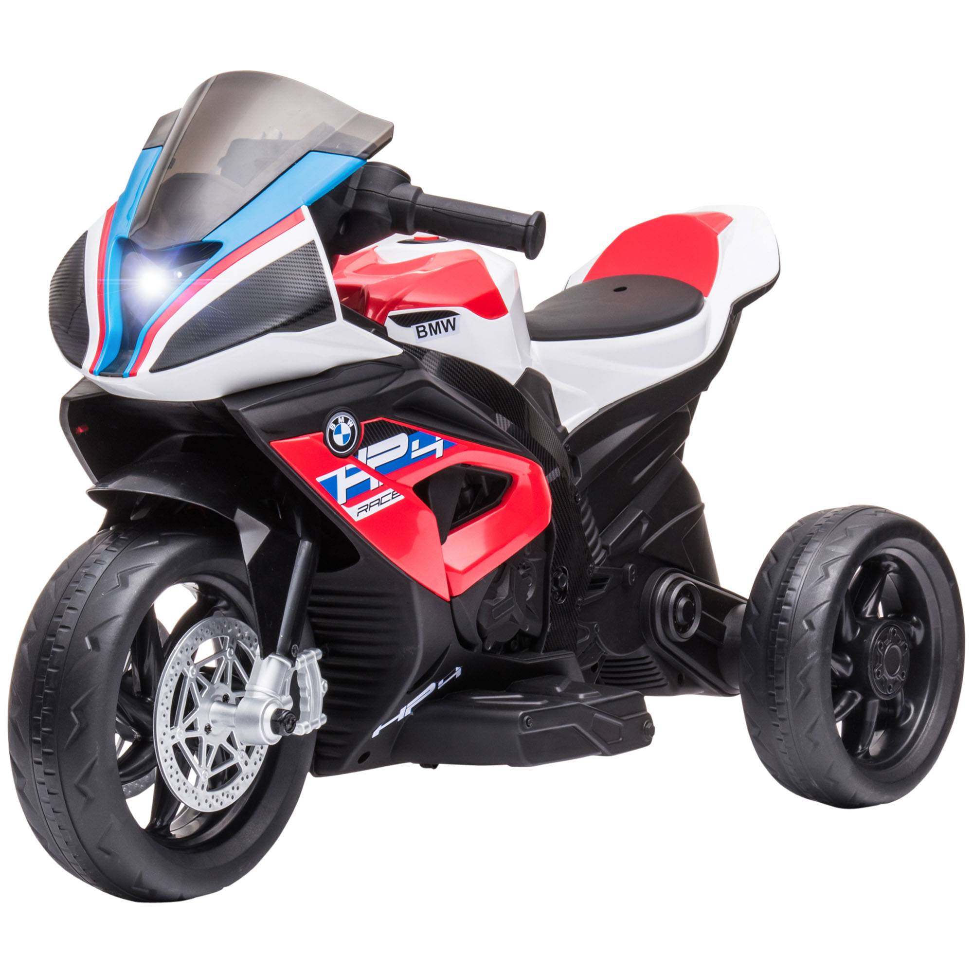 Sans Marque - Moto électrique BMW HP4 18 mois musique USB 2,5 km/h marche avant arrière 82,5x42x54 cm rouge - Image 2