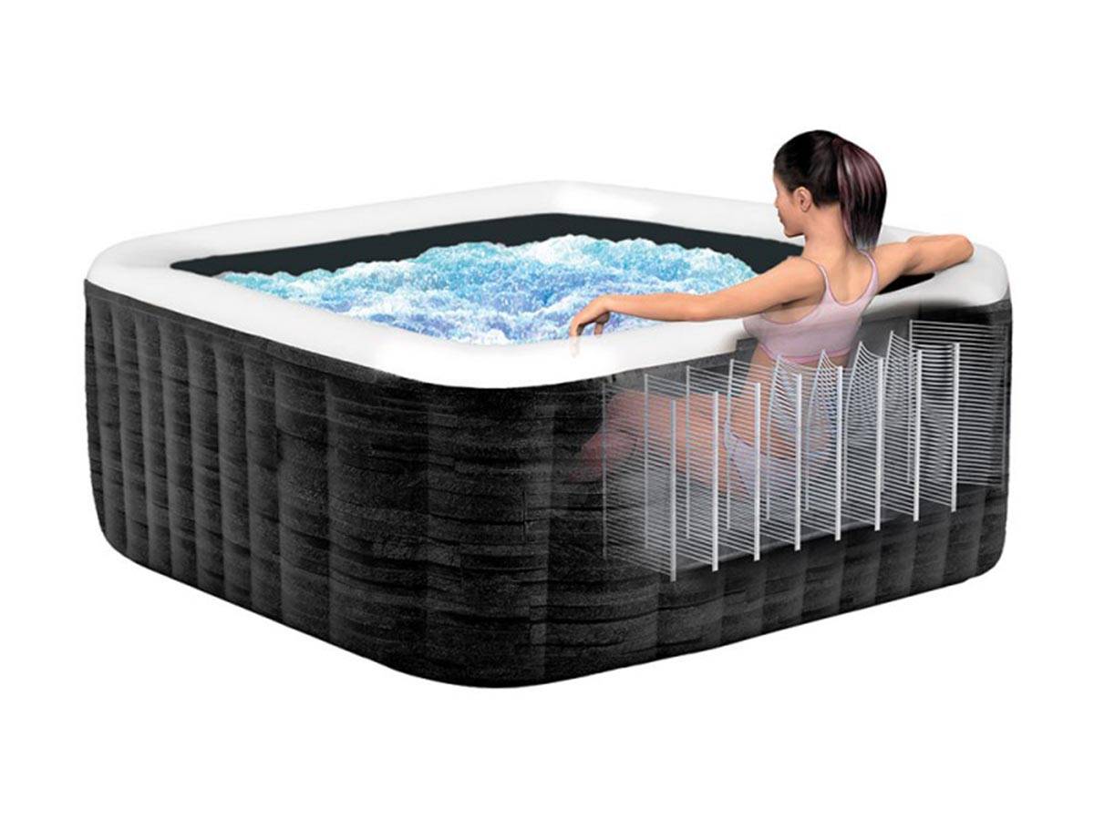 Spa gonflable PureSpa Ardoise carré Bulles 6 places - Intex - Imagen 1