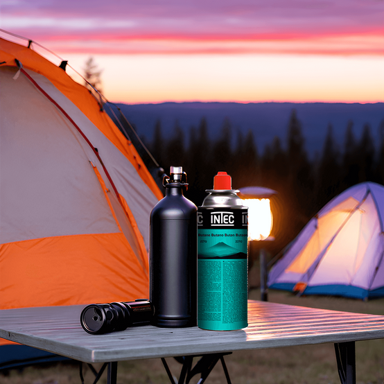 Intec - Bouteille de gaz Butane 250gr Cartouche de gaz Camping Compacte Encliquetable Réchaud Desherbeur INTEC - Imagen 3