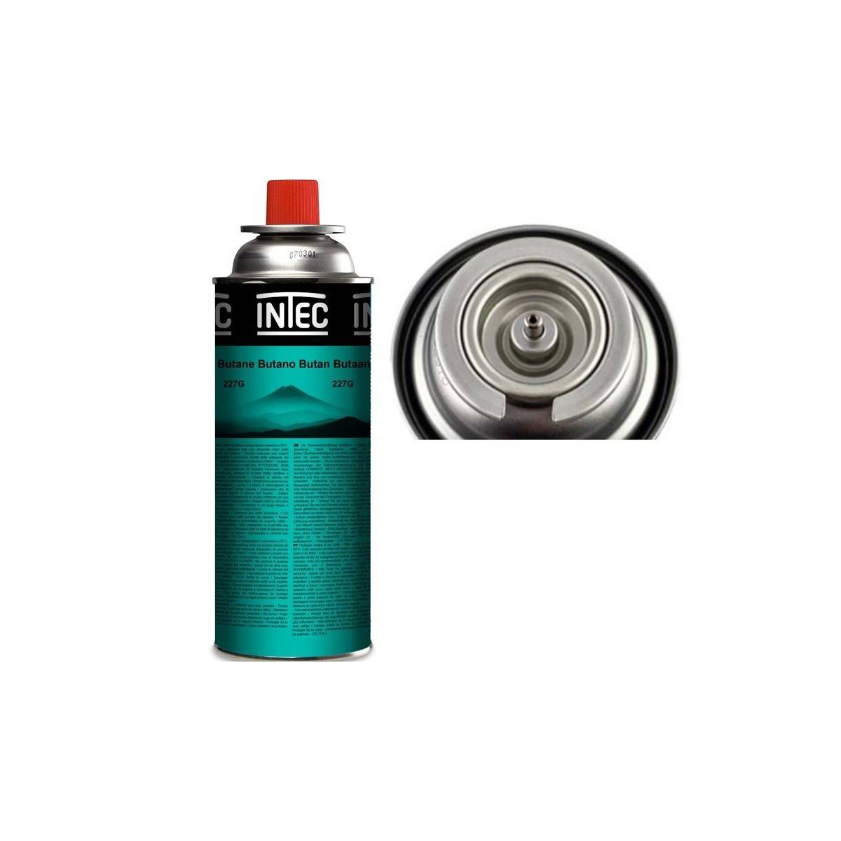 Intec - Bouteille de gaz Butane 250gr Cartouche de gaz Camping Compacte Encliquetable Réchaud Desherbeur INTEC - Imagen 4