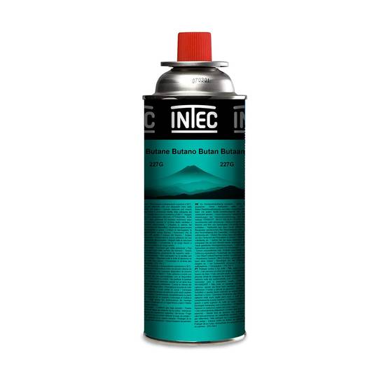 Intec - Bouteille de gaz Butane 250gr Cartouche de gaz Camping Compacte Encliquetable Réchaud Desherbeur INTEC - Imagen 1