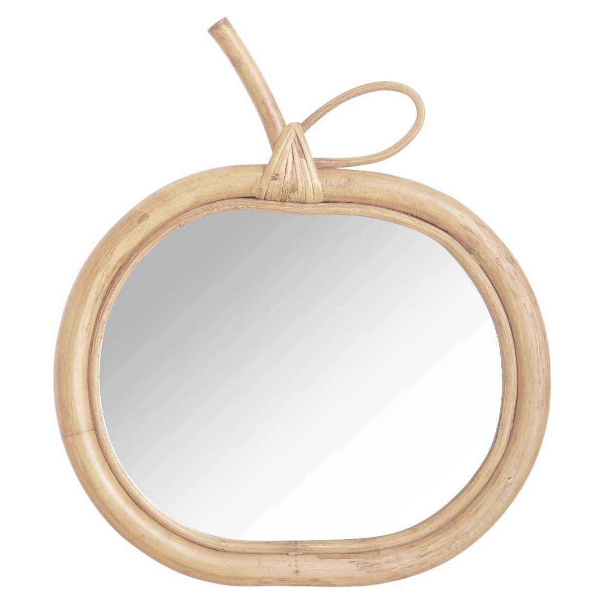 Aubry Gaspard - Miroir en rotin Pomme