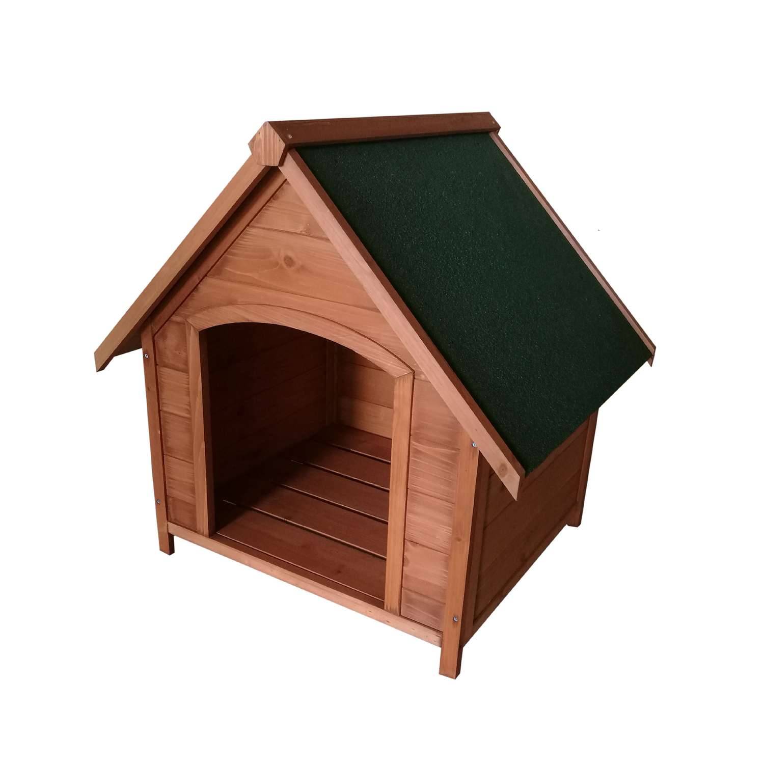 Sans Marque - Niche pour chien Oslo avec toit amovible en bois naturel - Toilinux - Imagen 1