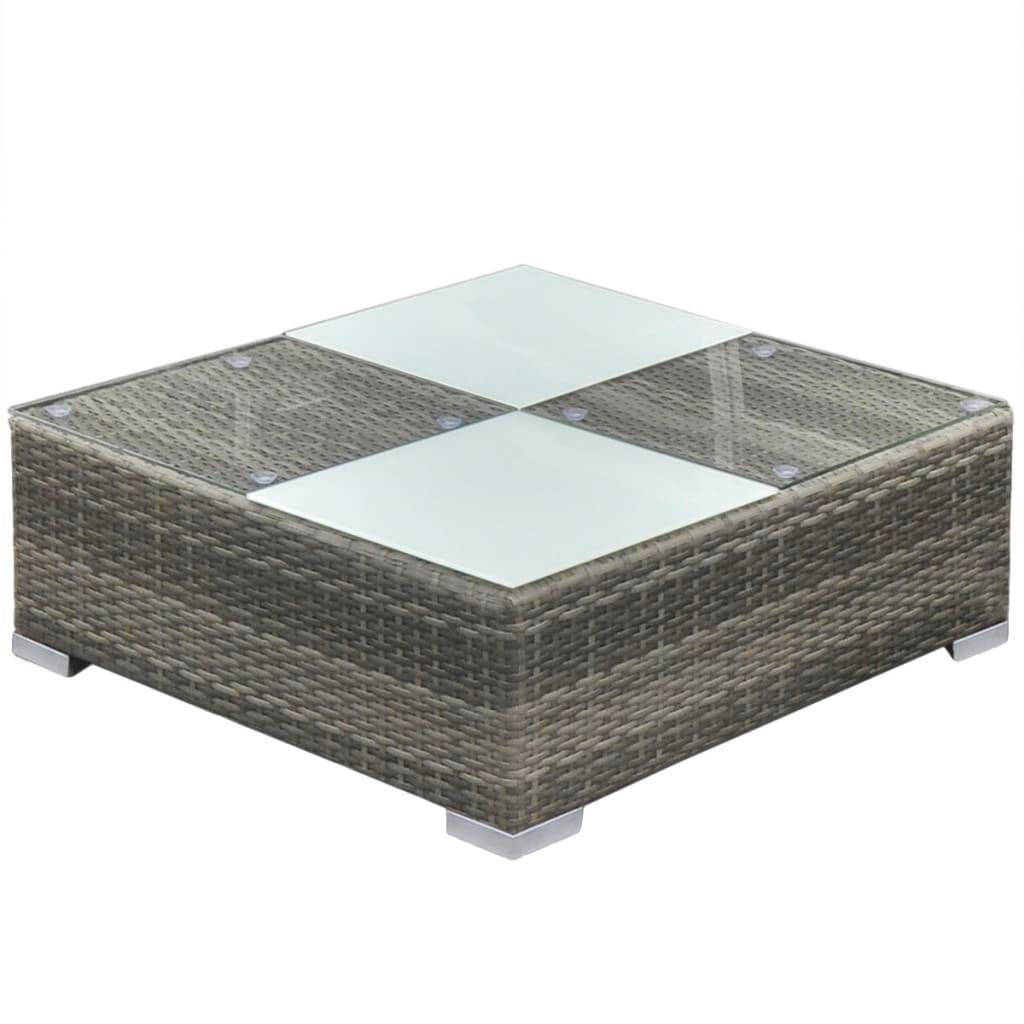 Vidaxl - Salon de jardin 5 pcs avec coussins résine tressée gris vidaXL 42735 - Imagen 5