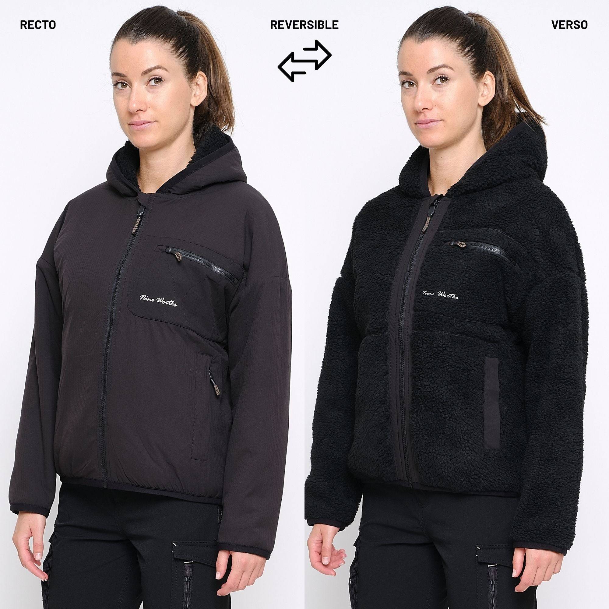 Nineworths - MUNA - POLAIRE DE TRAVAIL RÉVERSIBLE - 1193 | Noir - Image 2