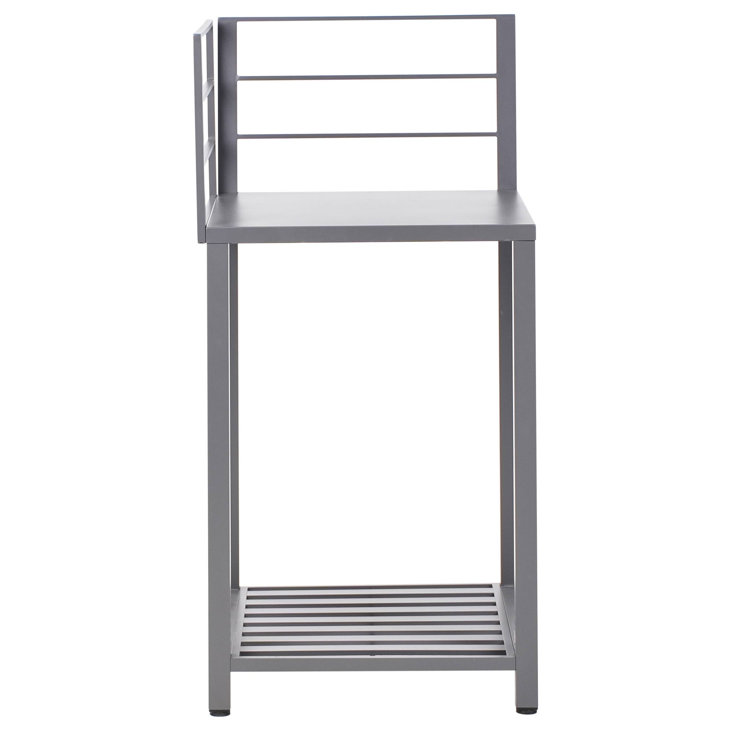 Beliani - Cuisine de jardin Aluminium Gris VIGGIANO - 90x60x125- Beliani - Image 6