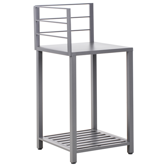 Beliani - Cuisine de jardin Aluminium Gris VIGGIANO - 90x60x125- Beliani - Image 4