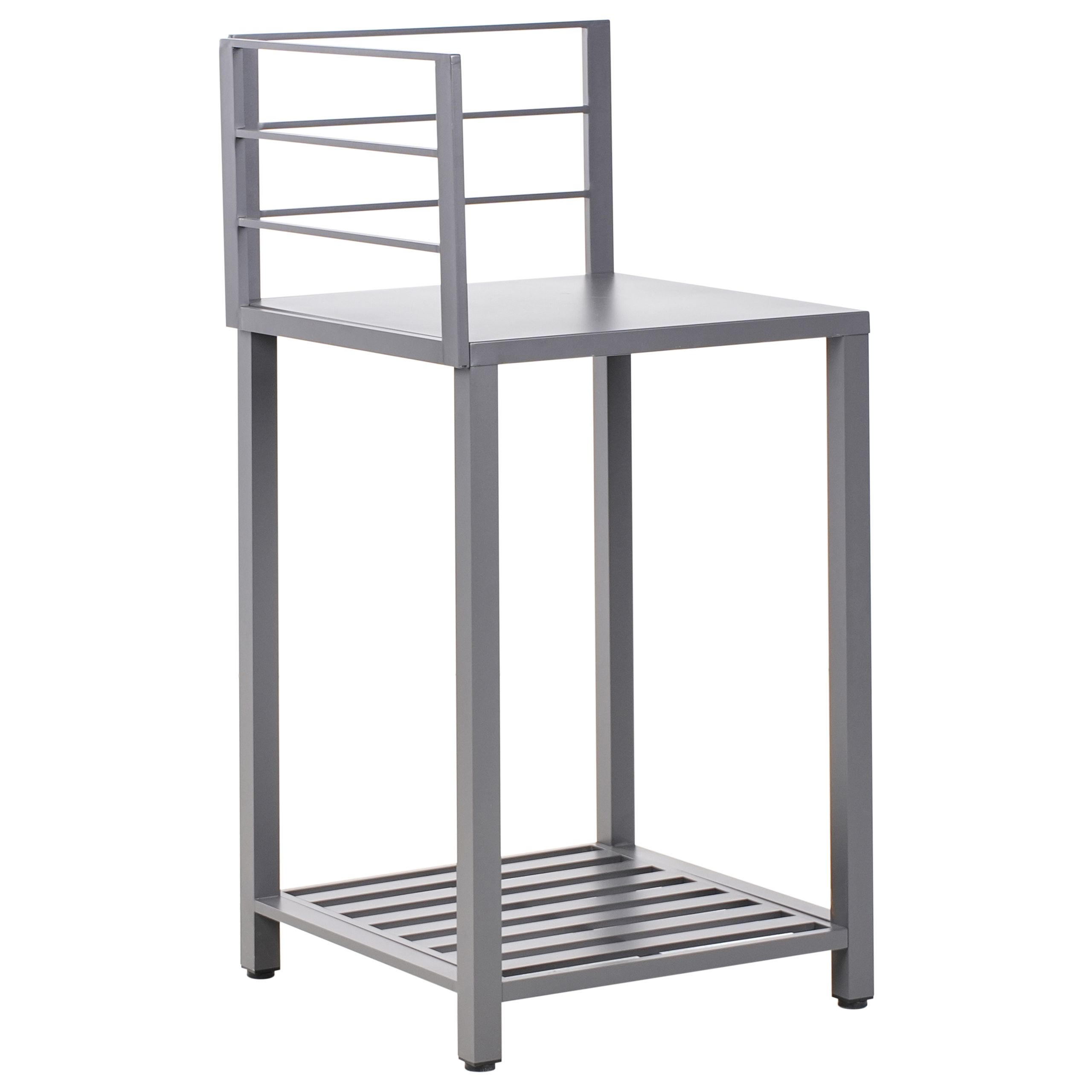 Beliani - Cuisine de jardin Aluminium Gris VIGGIANO - 90x60x125- Beliani - Image 4