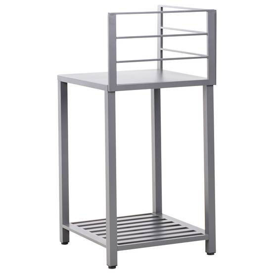 Beliani - Cuisine de jardin Aluminium Gris VIGGIANO - 90x60x125- Beliani - Image 7