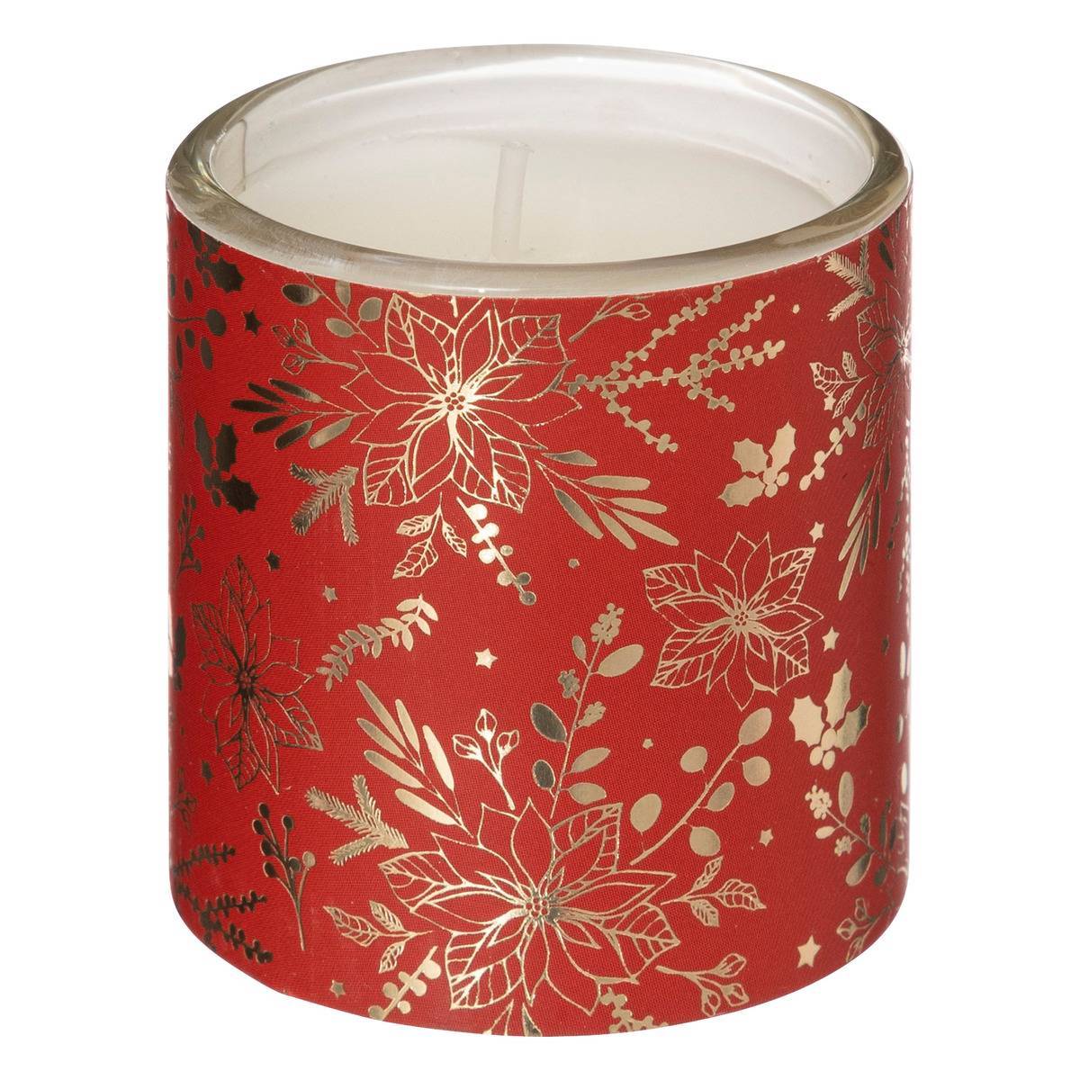 Fééric Lights & Christmas - Lot de 3 bougies parfumées 45 gr avec pot verre imprimé rouge - Feeric Lights & Christmas - Imagen 3