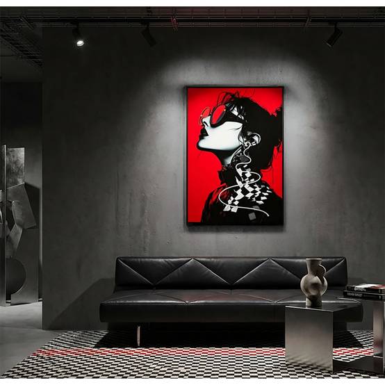 Paris Prix - Tableau Imprimé à LED "Psyco II" 60x90cm Multicolore - Image 7