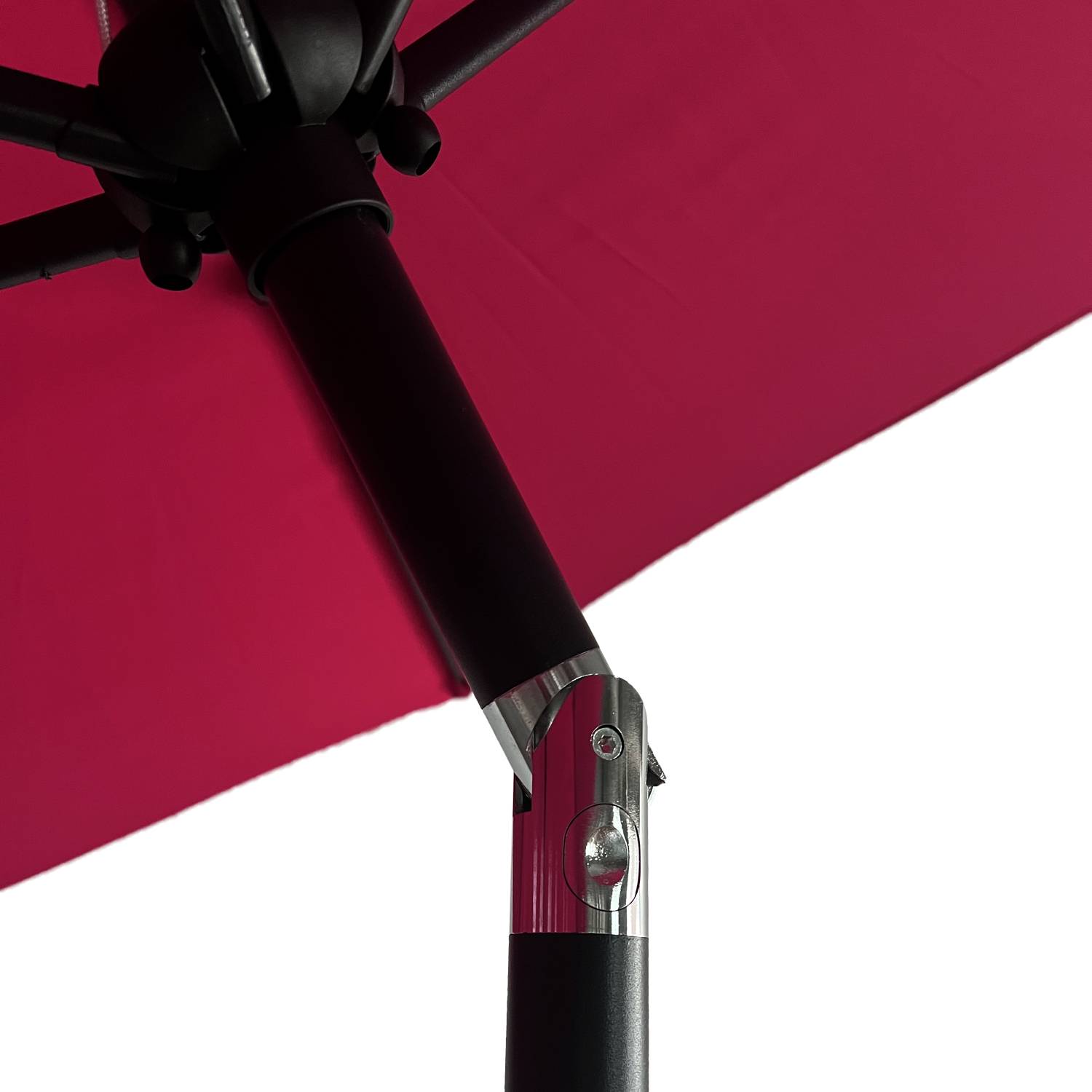 Happy Garden - Parasol droit HAPUNA rond 2,70m de diamètre fuchsia - HAPPY GARDEN - Imagen 6