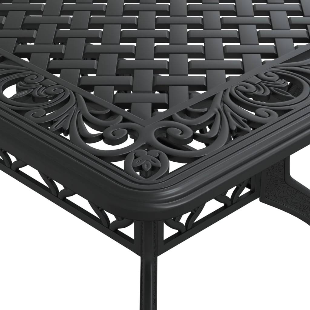Table de jardin aluminium coulé noir 150 x 90 x 72 cm - PANGIVO - Image 9