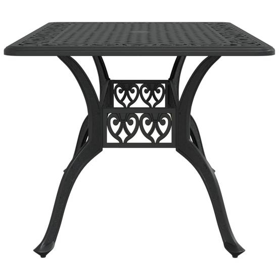 Table de jardin aluminium coulé noir 150 x 90 x 72 cm - PANGIVO - Image 6