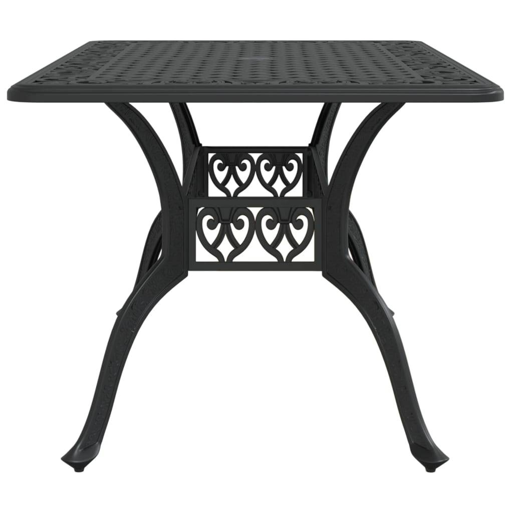 Table de jardin aluminium coulé noir 150 x 90 x 72 cm - PANGIVO - Image 6