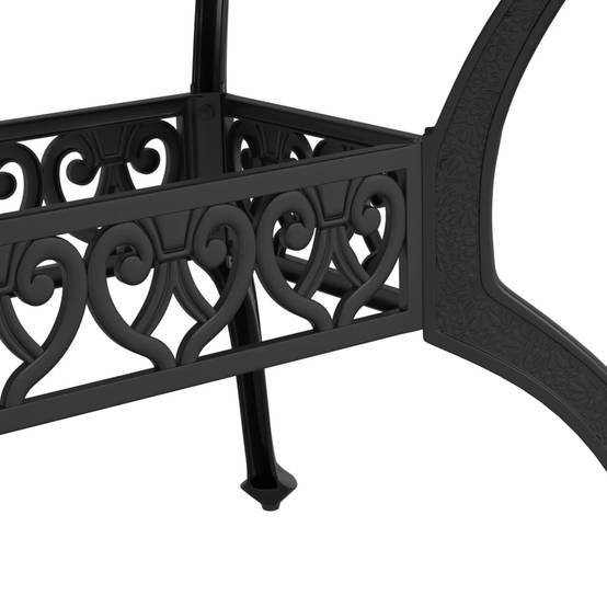 Table de jardin aluminium coulé noir 150 x 90 x 72 cm - PANGIVO - Image 10