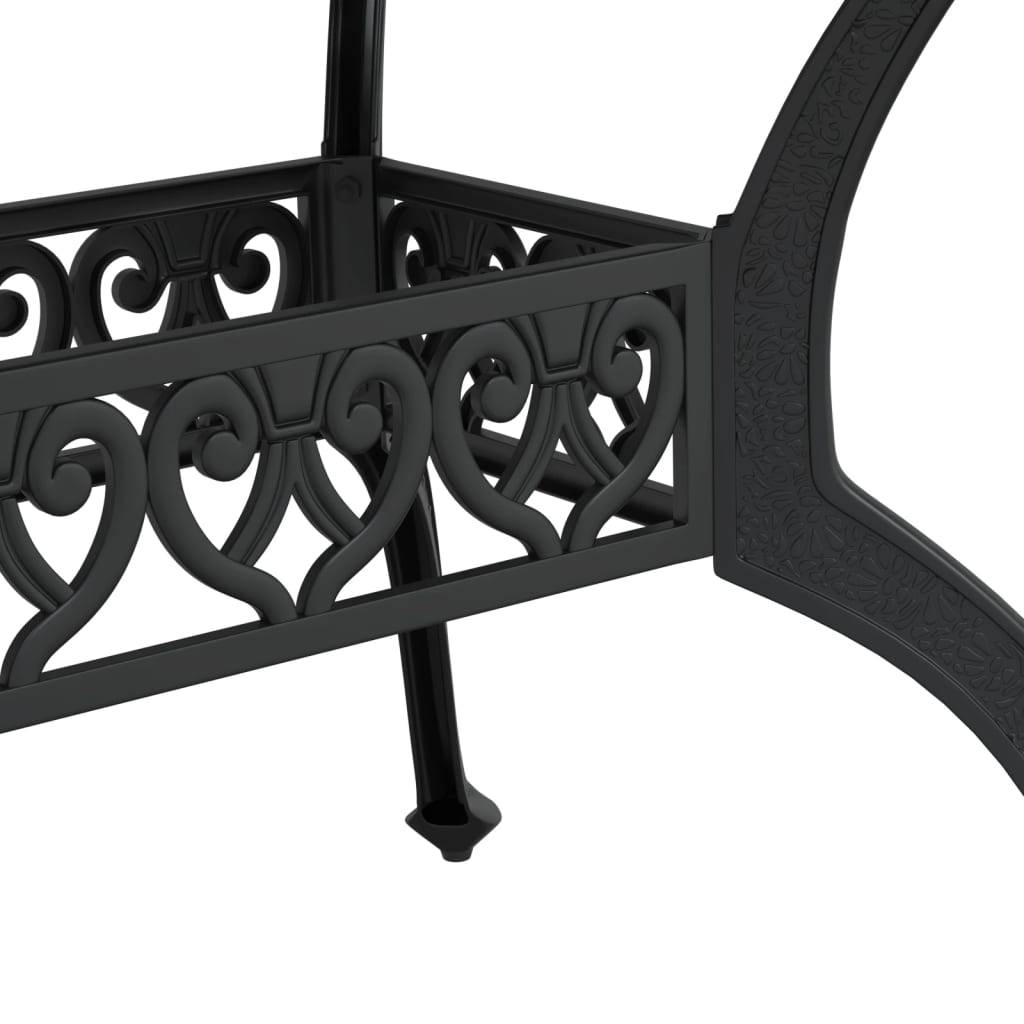 Table de jardin aluminium coulé noir 150 x 90 x 72 cm - PANGIVO - Image 10
