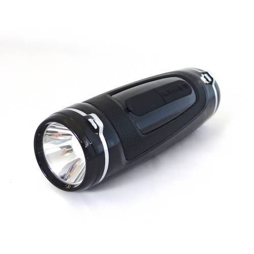 Lampe-torche avec Enceinte intégrée 10W BT noire LightSound - Imagen 1