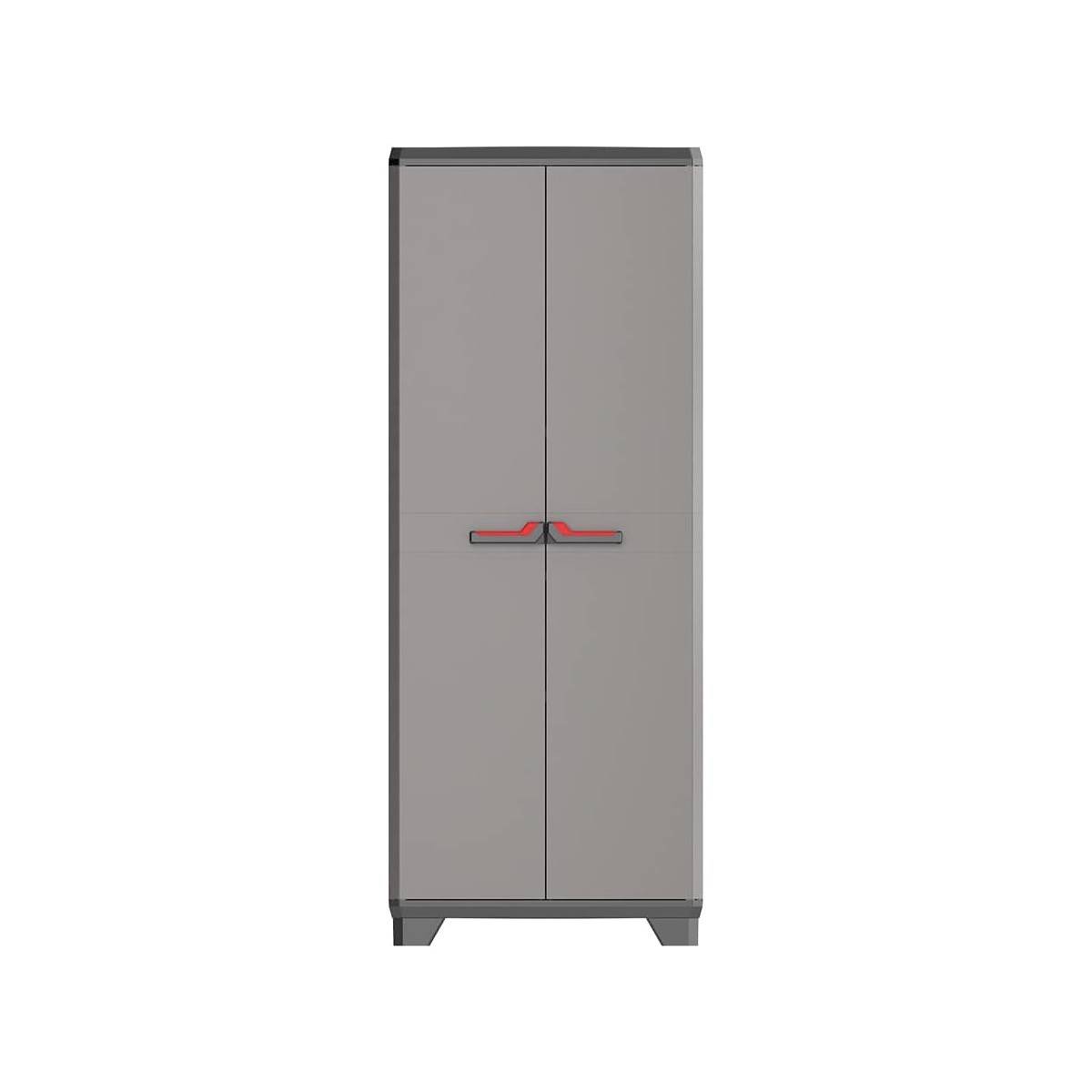 Keter - Armoire de rangement 38 x 39 x 173 cm 2 Portes 3 Étagères 15kg Réglables Grise Intérieur / Exterieur KETER - Imagen 7