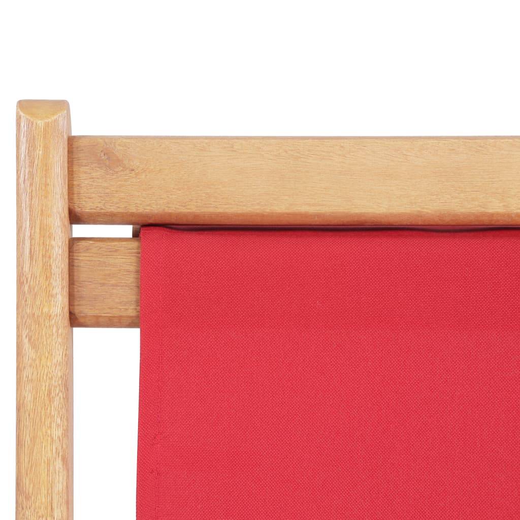 Chaise bois composite 1 places polyester rouge  - Prolenta premium  p330.4 - Image 7