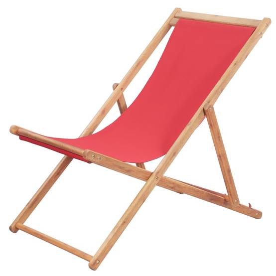 Chaise bois composite 1 places polyester rouge - Prolenta premium p330.4 - Image 2