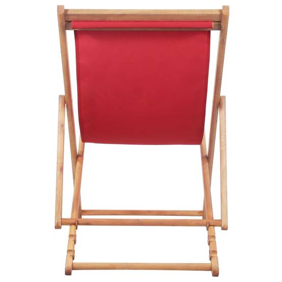 Chaise bois composite 1 places polyester rouge - Prolenta premium p330.4 - Image 4