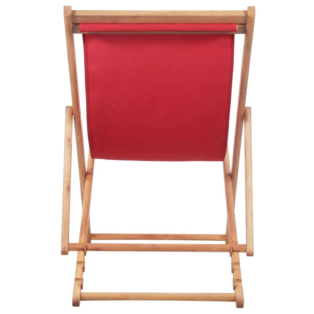 Chaise bois composite 1 places polyester rouge  - Prolenta premium  p330.4 - Image 4