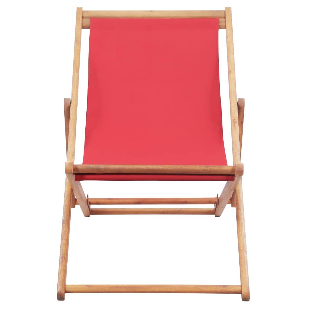 Chaise bois composite 1 places polyester rouge  - Prolenta premium  p330.4 - Image 1