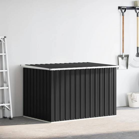 Grand Coffre de Rangement Acier Galvanisé XXXL pour Extérieur Jardin Anthracite 171x99x93 cm – ComfortXL Outdoor Living - Image 3