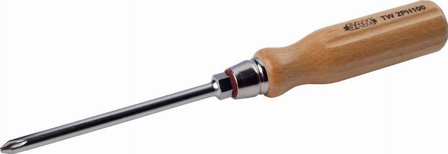 Tournevis bois fente ph2 100 mm SAM - TW2PH100 - Imagen 2