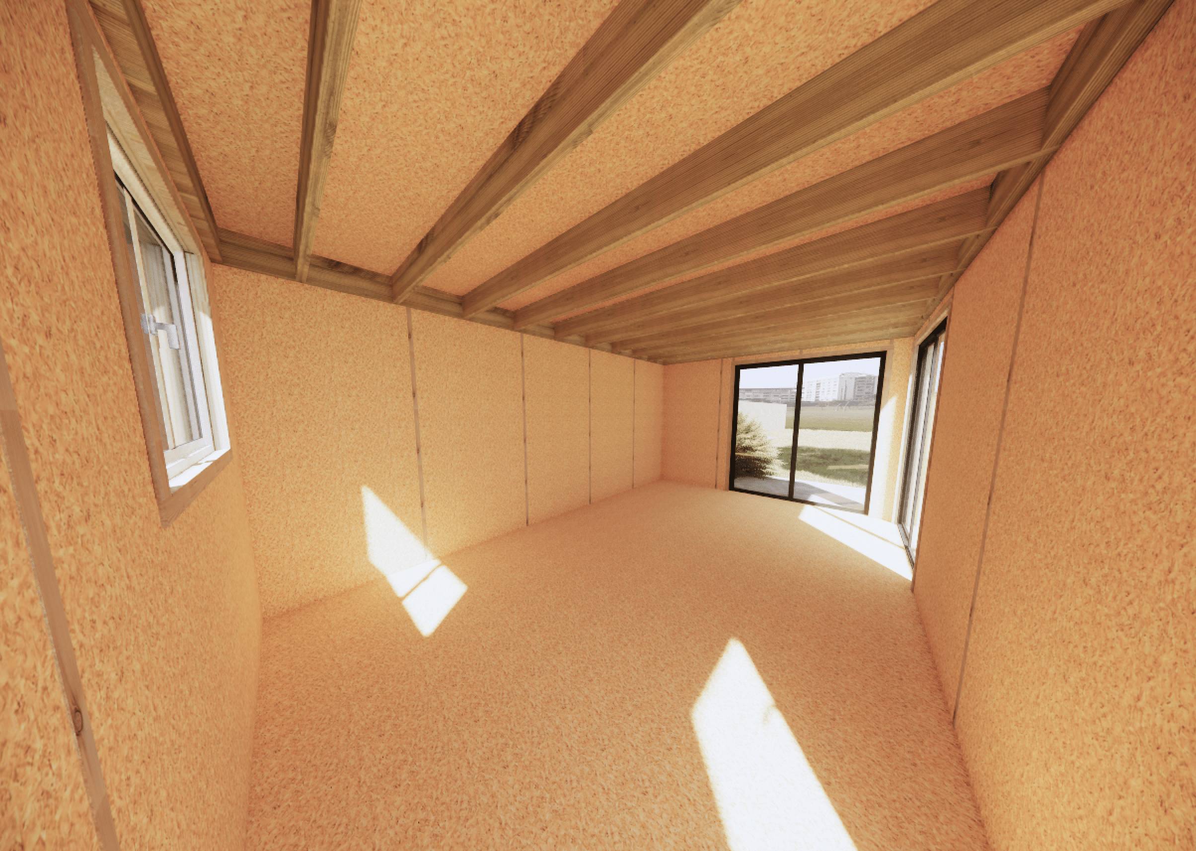 Sans Marque - Extension maison en bois 5,5 x 3,5 x 2,7 m - Imagen 10