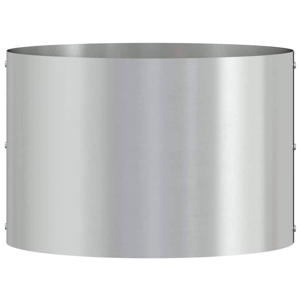 Cache-pot, Pot De Fleurs Argent 30 x 30 x 20 cm Acier galvanisé g340 - Image 5