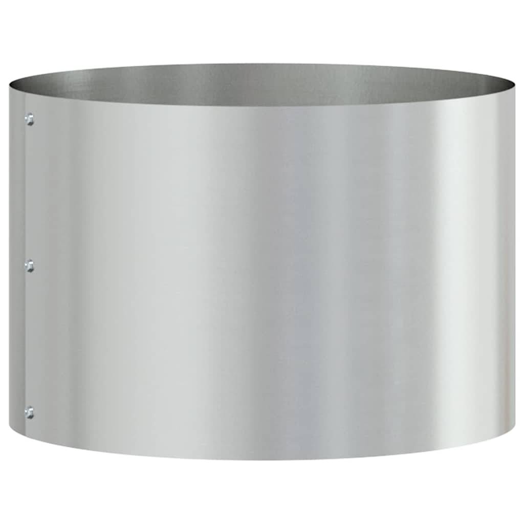 Cache-pot, Pot De Fleurs Argent 30 x 30 x 20 cm Acier galvanisé g340 - Image 1