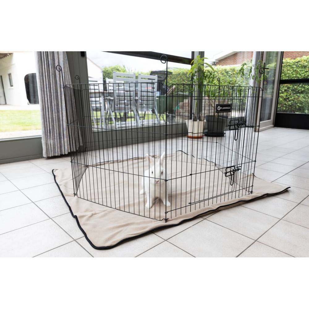 Enclos Zippo noir ø 120 × hauteur 60 cm pour lapin - Imagen 6
