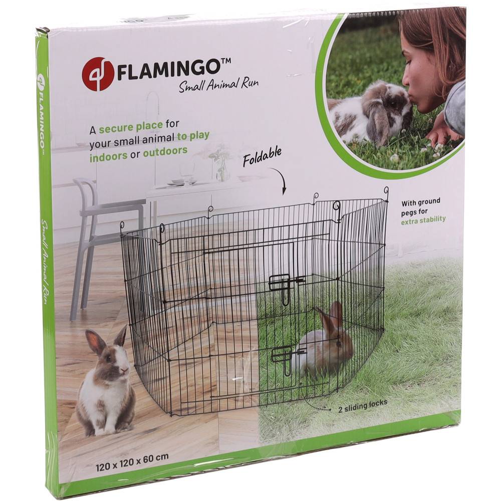Enclos Zippo noir ø 120 × hauteur 60 cm pour lapin - Imagen 5