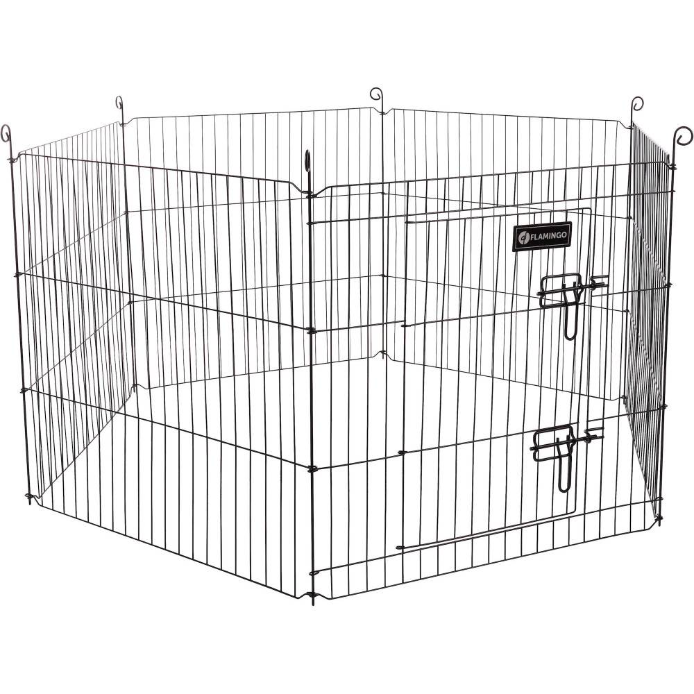 Enclos Zippo noir ø 120 × hauteur 60 cm pour lapin - Imagen 1