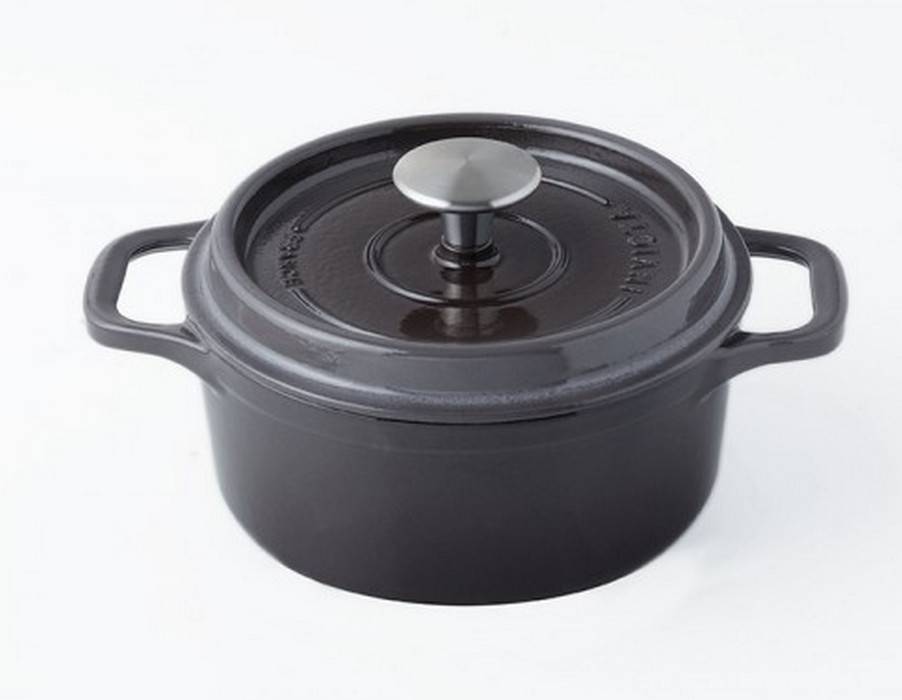 Invicta - Cocotte ronde en fonte émaillée 24cm taupe 402247 Invicta