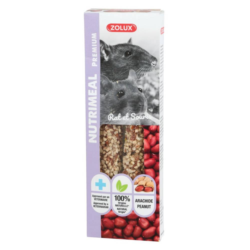 Zolux - zolux - Friandises 2 sticks premium arachide pour rat et souris, pour rongeur - Imagen 4