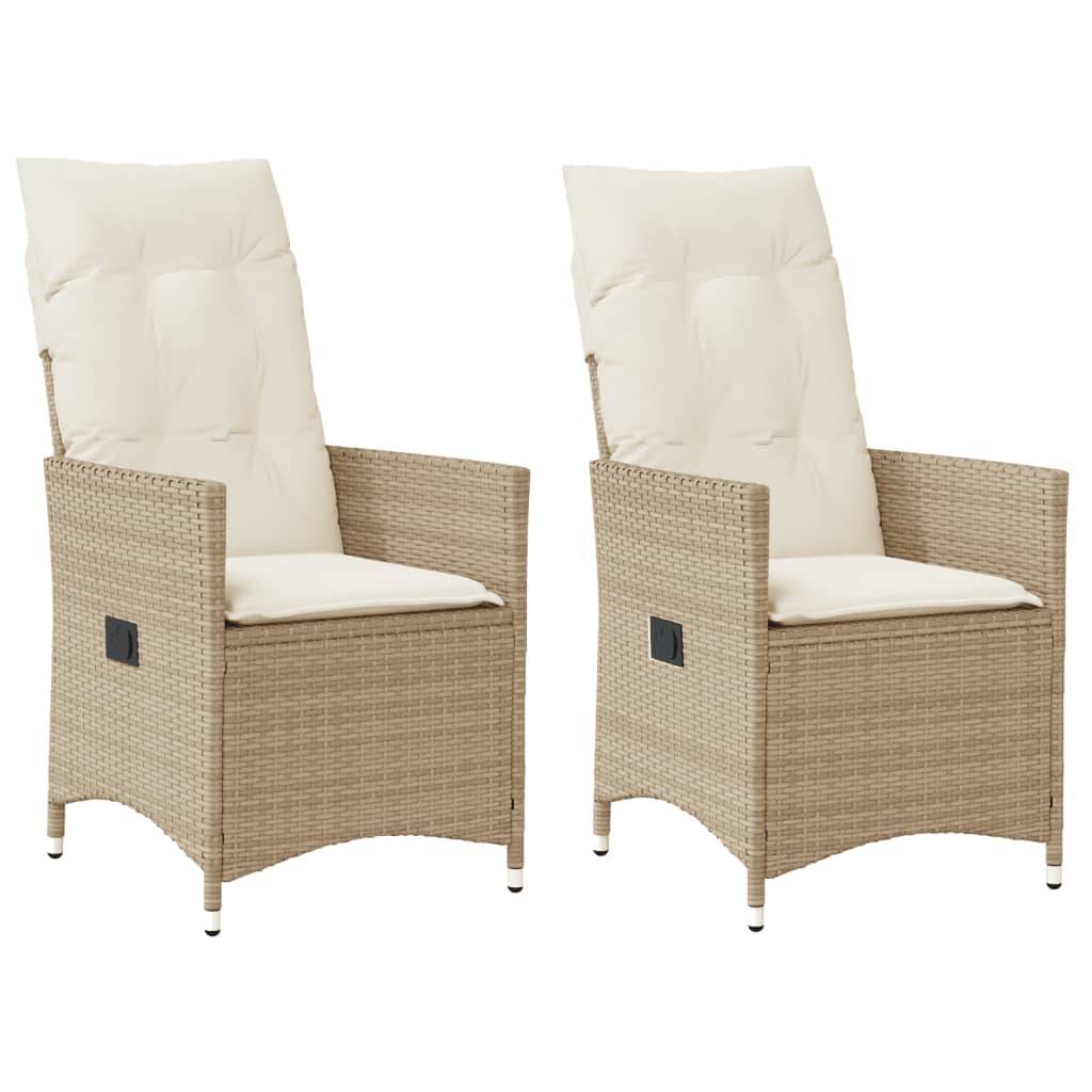 Prolenta Premium - Chaises de jardin rotin beige 56 x 59 x 92 cm - Prolenta premium p3147.4 - Image 2