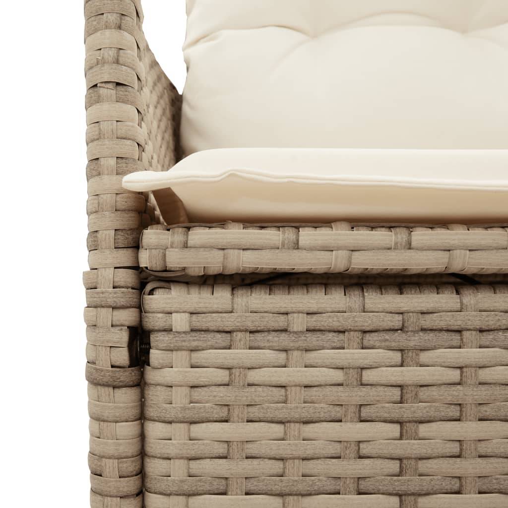 Prolenta Premium - Chaises de jardin rotin beige  56 x 59 x 92 cm  - Prolenta premium p3147.4 - Image 6