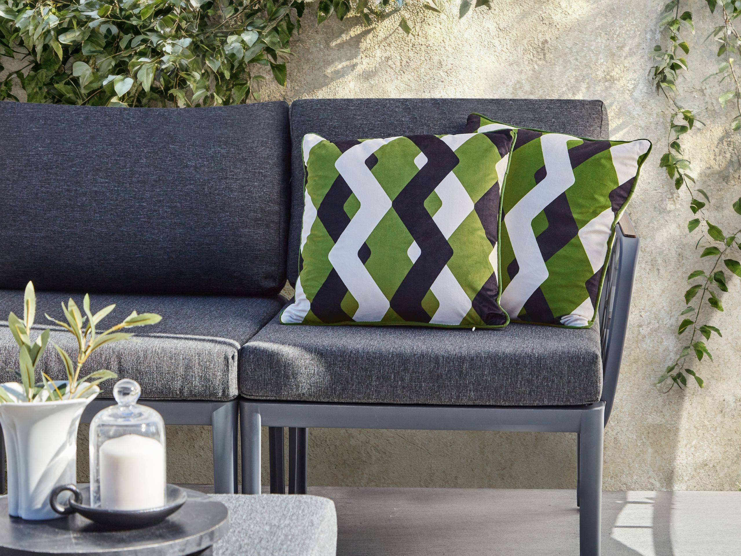 Beliani - Coussin d'extérieur Polyester Multicolore SWAY - Beliani