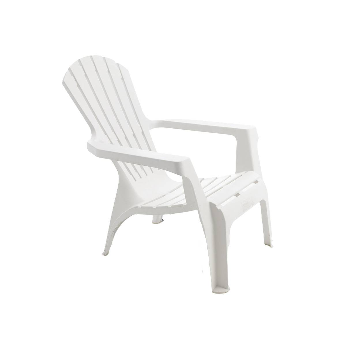 Wilsa Garden - Lot de 2 Fauteuils Adirondack de jardin en résine empilables Blanc - Imagen 6