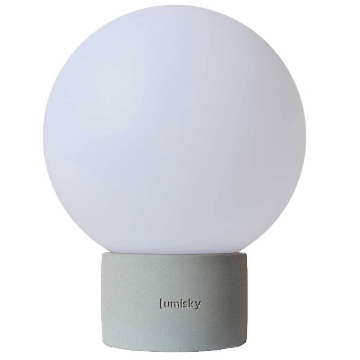 Lumisky - Lampe de table sans fil béton TERRA Gris H25cm - Imagen 1