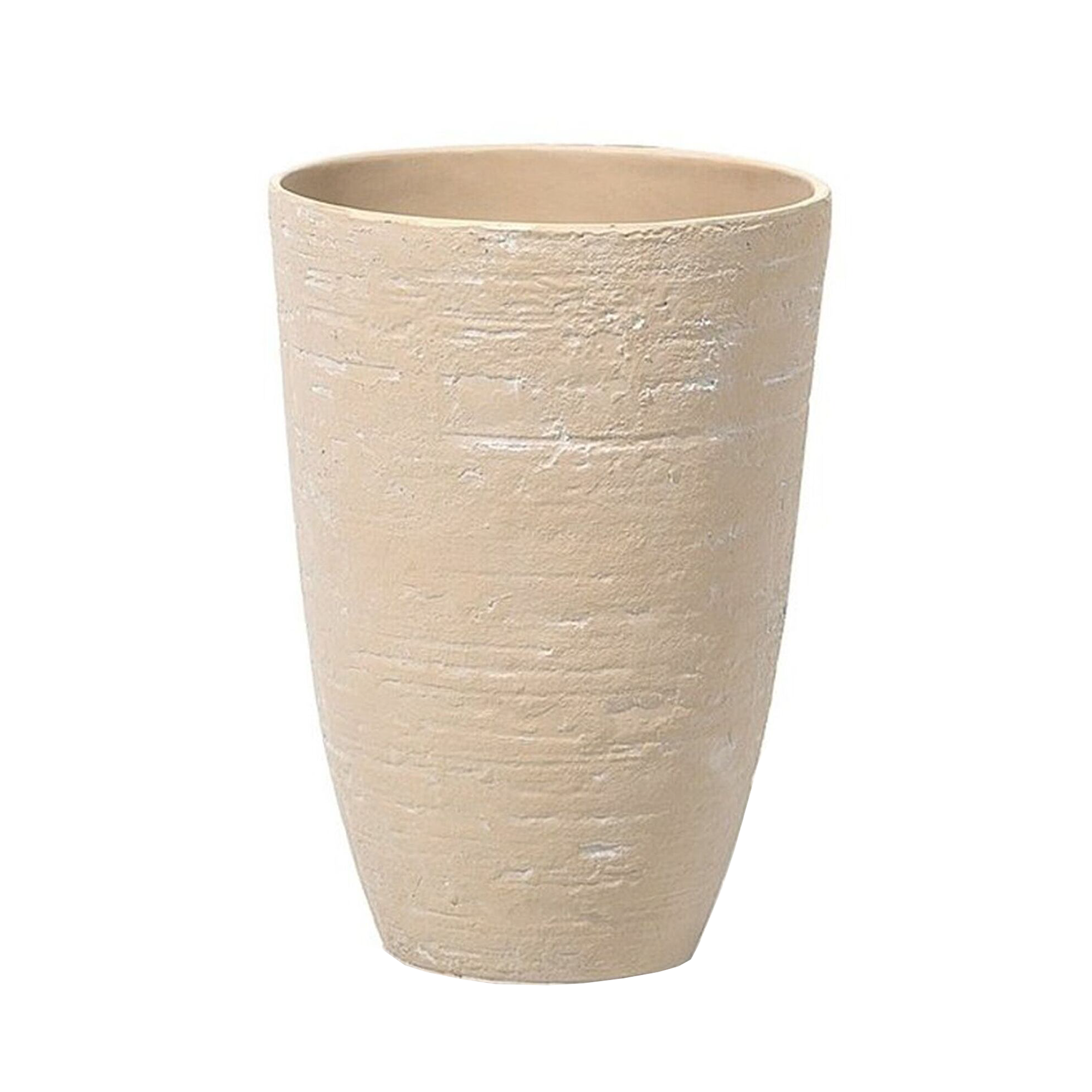 Cache-pot d'extérieur Fibre d'argile Beige CAMIA - Beliani - Image 3